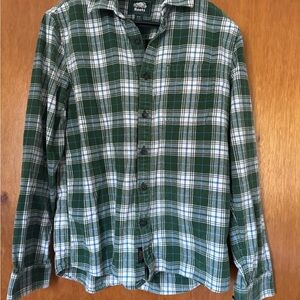 Roots Forest Green and White Plaid Men's Shirt